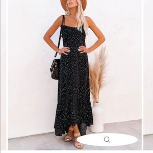 Black Starry Night Maxi Dress